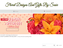 Tablet Screenshot of floraldesignsbysusie.com